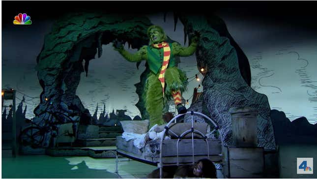 Image for article titled I Got High and Watched Matthew Morrison as the Grinch
