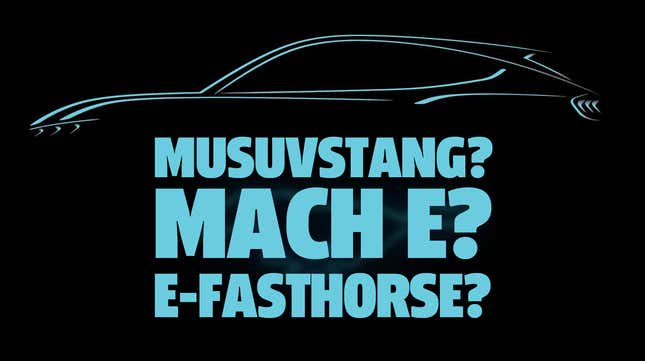 Image for article titled What Should Ford Name Their New Electric Mustang-Inspired SUV?