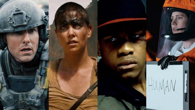 Our #1 seeds: Edge of Tomorrow, Mad Max: Fury Road, Attack the Block, and Arrival.