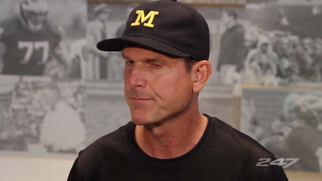 Jim Harbaugh Doesn't Like Those Questions