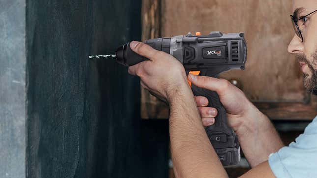 Tacklife 20V Cordless Drill Set | $39 | Amazon | Use code ONIJ2L5C