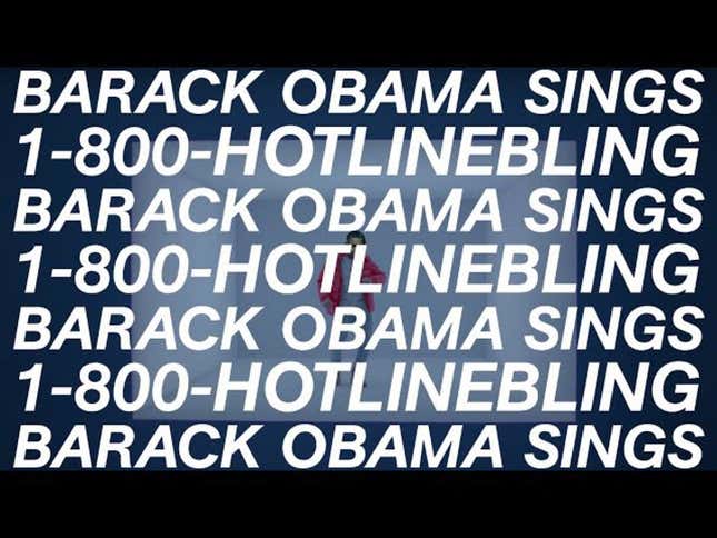 Watch: President Obama Sings Drake’s ‘Hotline Bling’