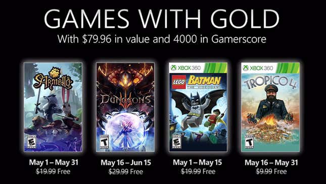 Image for article titled Here&#39;s May 2021&#39;s Xbox Live Games With Gold