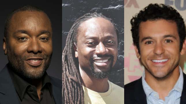 Lee Daniels, left; Saladin Patterson, center; Fred Savage, right