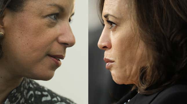 Image for article titled Vice Presidential Verzuz Battle: Susan Rice vs. Kamala Harris