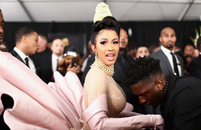 Cardi B attends the 61st Annual GRAMMY Awards at Staples Center on February 10, 2019 in Los Angeles, California.