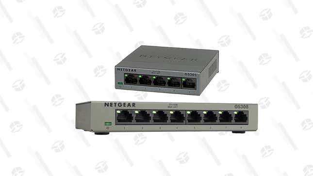 Netgear 5 Port Gigabit Ethernet Unmanaged Switch | $15 | Amazon | Clip the coupon on the page
Netgear 8 Port Gigabit Ethernet Unmanaged Switch | $16 | Amazon | Clip the coupon on the page