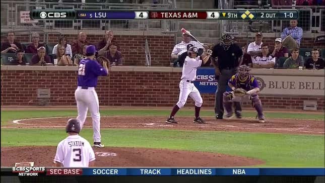 LSU Outfielder Makes One Of The Best Catches You'll Ever See