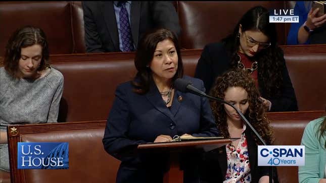 Image for article titled Let's All Watch This Congresswoman Call Her Republican Colleagues 'Sex-Starved Males'