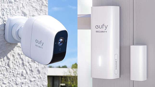 EufyCam Starter Kit | $167 | Amazon 
2-Camera EufyCam Starter Kit | $223 | Amazon 
3-Camera EufyCam Starter Kit | $350 | Amazon
eufy Security Entry Sensor | $20 | Amazon