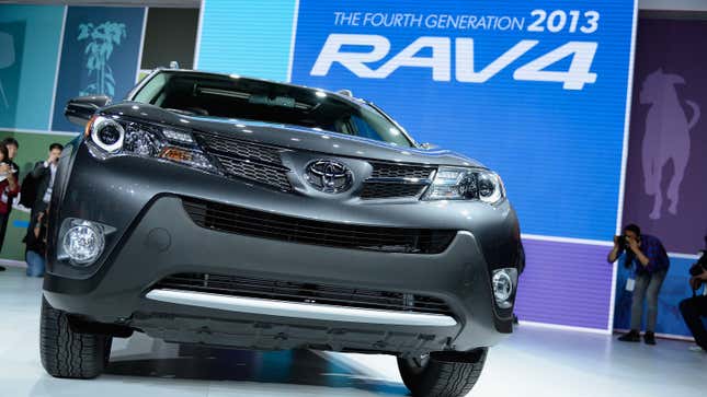 Image for article titled 1.9 Million Toyota RAV4s Investigated For Catching Fire