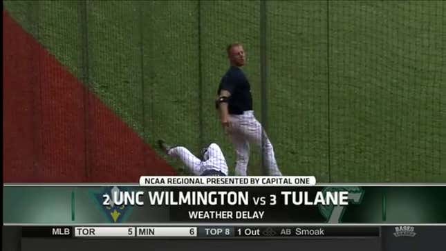 College Baseball Rain Delay Theater, WWE-Style