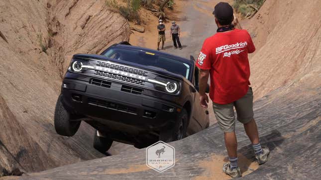 Image for article titled This Video Of The 2021 Ford Bronco Sport Holding Its Own In Moab Is Impressive