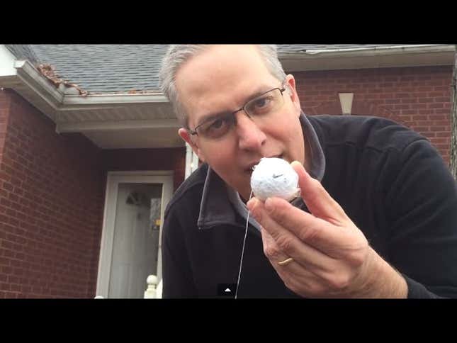 Dad Pulls Kid's Tooth With a Golf Ball, Golf Club and Dental Floss