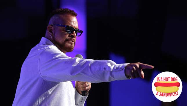 Image for article titled Hey Sinbad, is a hot dog a sandwich?