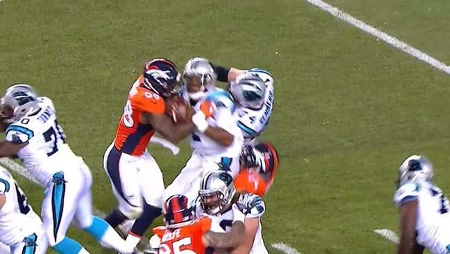 The Broncos Went At Cam Newton's Head All Night