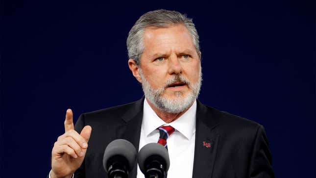 Image for article titled Jerry Falwell Jr. Tells Story Of Jesus Getting Revenge On Apostle Who Ratted Out His Corruption Schemes