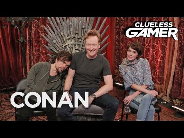 <i>Conan</i> Playing <i>Overwatch</i> and Destroying <i>Game of Thrones</i>' Iron Throne