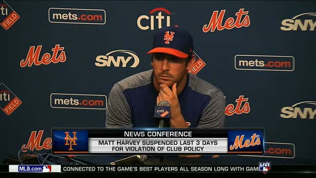 Matt Harvey Admits He Was Out After Curfew, Apologizes To Everyone