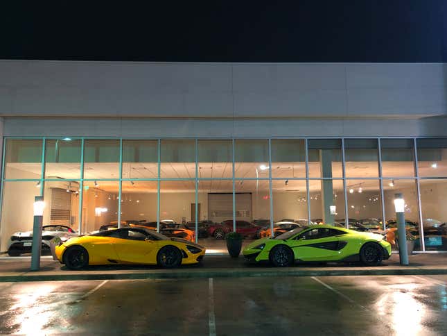Image for article titled No, These McLarens In Houston Were Not Flooded