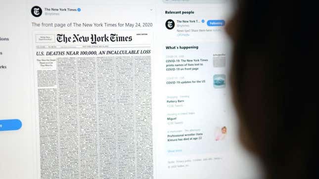 Image for article titled Not Even The New York Times Can Escape Old-School Outrage Blogging