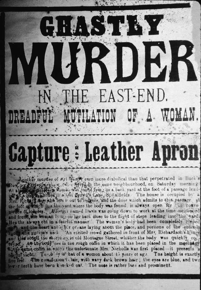 Image for article titled The Five Proves Jack the Ripper's London Is Too Close for Comfort