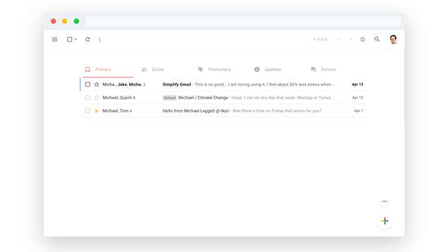 Simplify Gmail