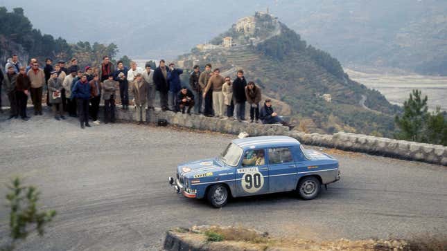 Renault 8 Gordini at the Monte Carlo Rally