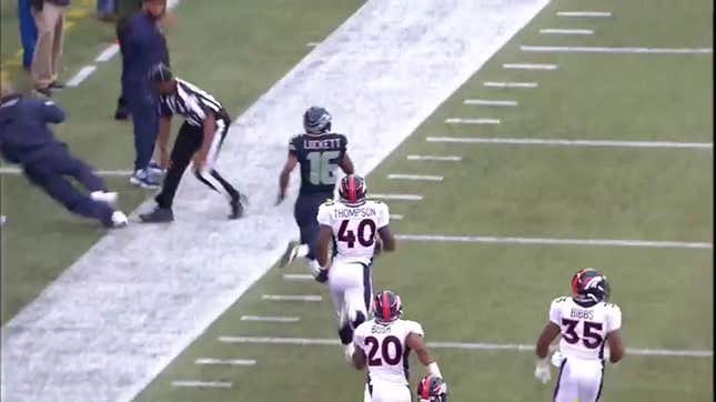 Pete Carroll Gets Mowed Down By Referee