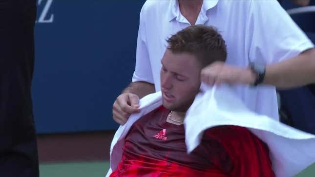 Jack Sock Down