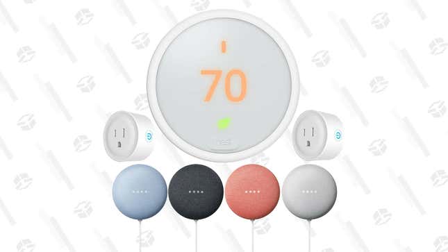 Google Nest Learning Thermostat E + Nest Mini (Gen 2) + 2-Pack Deco Smart Plugs | $130 | eBay