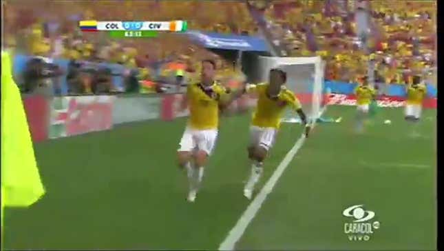 Colombia's Goals Sound Best When Watched On Colombian TV