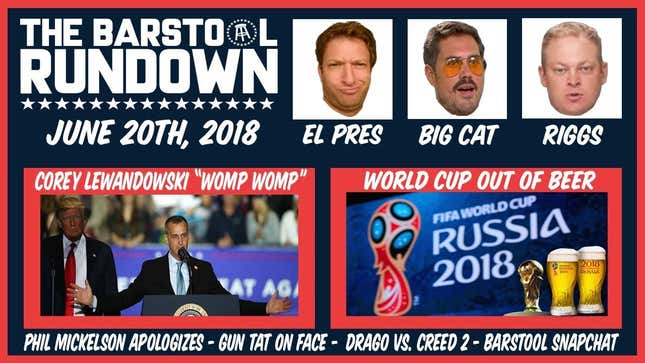 Barstool Sports Stooges Try To Explain Why Corey Lewandowski's "Womp Womp" Was Actually Funny