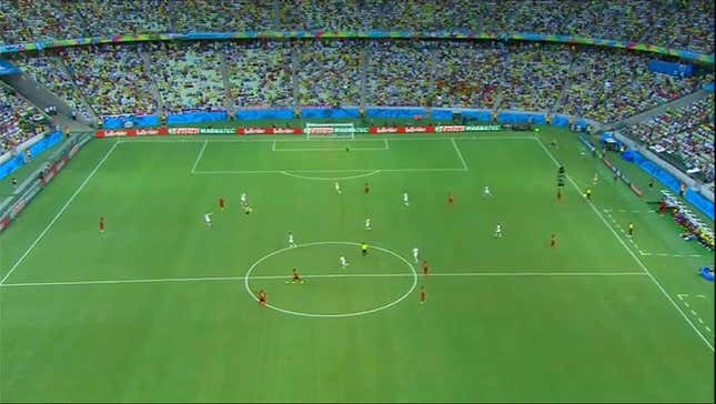 Idiot On The Field Delays Germany-Ghana, Is Ignored By Security