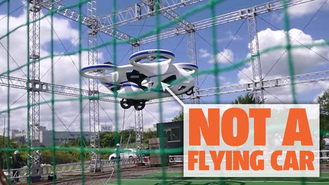 Japanese Electronics Company NEC Demos A Flying Car That's Not Really A Flying Car