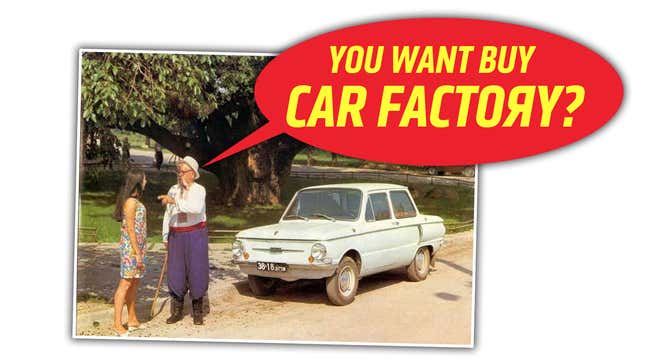 Image for article titled If You Want to Buy a Car Factory, Ukrainian Automaker ZAZ Is Selling One