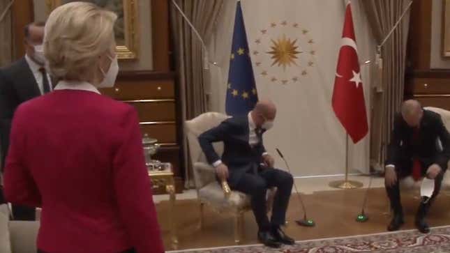 Image for article titled What's a President Got to Do to Get a Chair Around Here? (Be a Man)