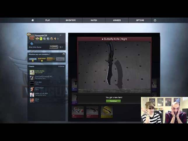Man Opens Extremely Rare <i>Counter-Strike: Go </i>Weapon, Goes Insane