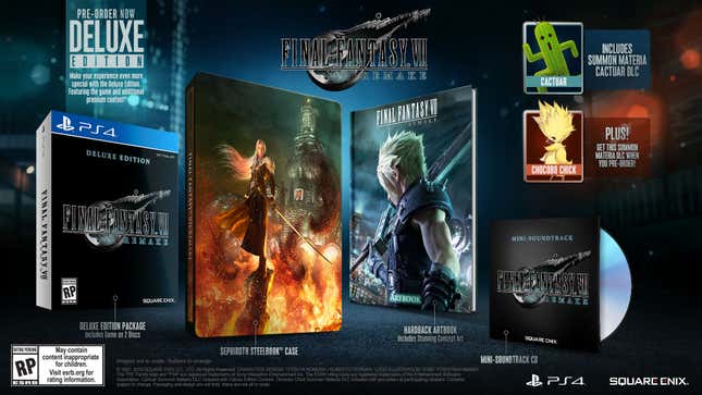 Final Fantasy VII Remake Deluxe Edition [PS4] | $56 | Amazon | Clip the coupon on page 
Final Fantasy VII: Remake (PS4) | $42 | Amazon | Clip the coupon on page