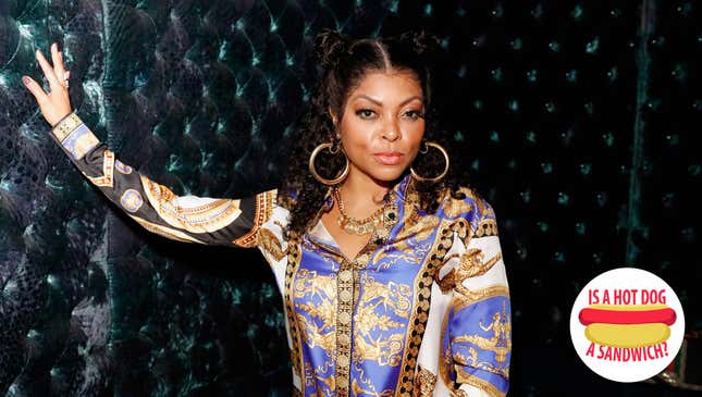 Image for article titled Hey Taraji P. Henson, is a hot dog a sandwich?