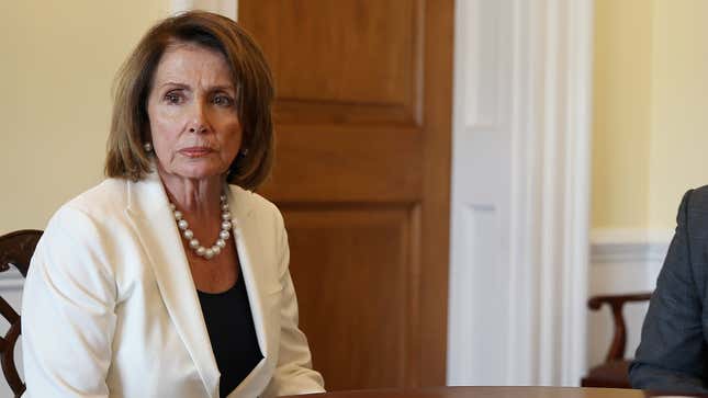 Image for article titled Resistance Democrats Cheer Nancy Pelosi After Viral Photo Surfaces Of Her Sitting Quietly And Deferring To Room Of Corporate Lobbyists
