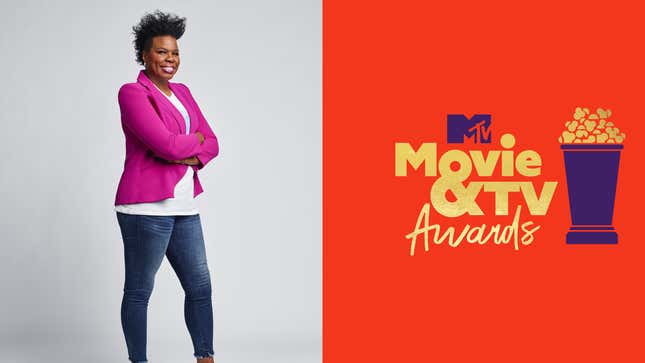 Leslie Jones; MTV Movie &amp; TV Awards logo