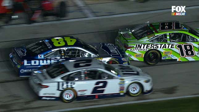 Watch Some Of NASCAR's Best Play Bumper Cars On Pit Road