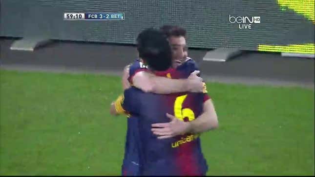 Messi Back From Injury, Scores On His First Touch, Is Still Pretty Good