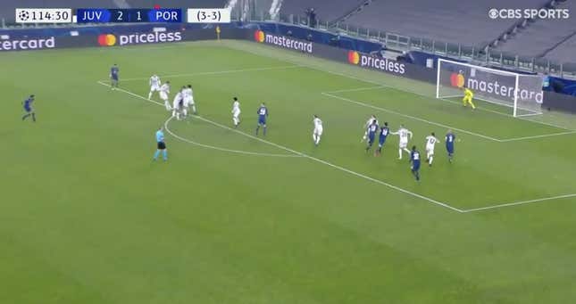 So Juve’s defense on this particular set piece was less-than-admirable.