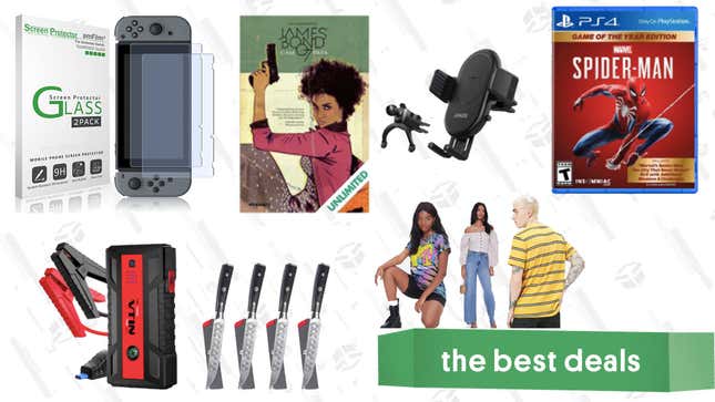 Image for article titled Thursday&#39;s Best Deals: Taotronics Headphones, Anker Wireless Car Charger, Spider-Man, Kyoku Steak Knives, and More