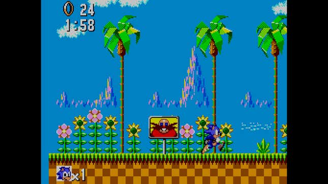 Sonic The Hedgehog Green Hill Zone - Game Gear 8-bit - V3 Standard