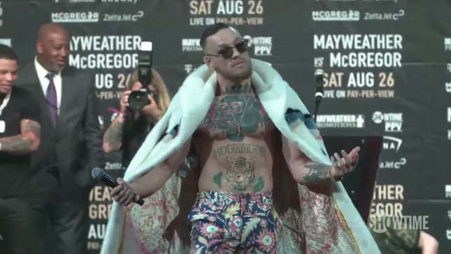 Conor McGregor Says He’s Not Racist Because He’s “Half-Black…From The Belly Button Down”<em></em>