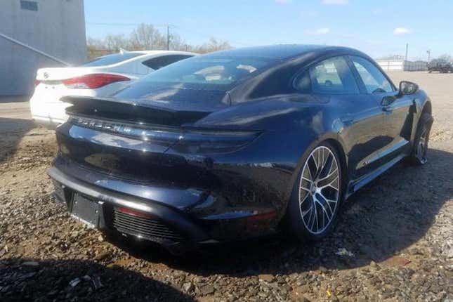 Image for article titled Porsche Taycan Turbo Earns Mark Of True Performance Car By Getting Totaled In Just 15 Miles
