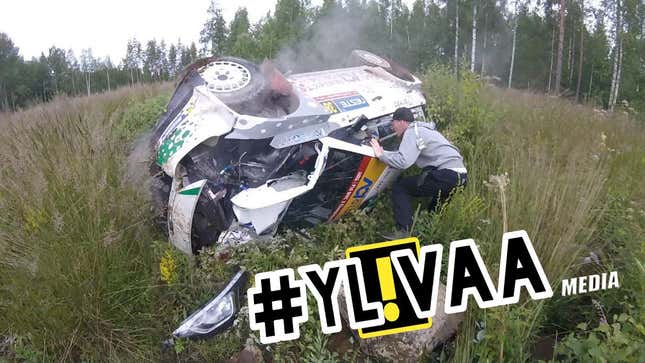 Watch Finnish Rally Spectators Rescue Car After Car After Car